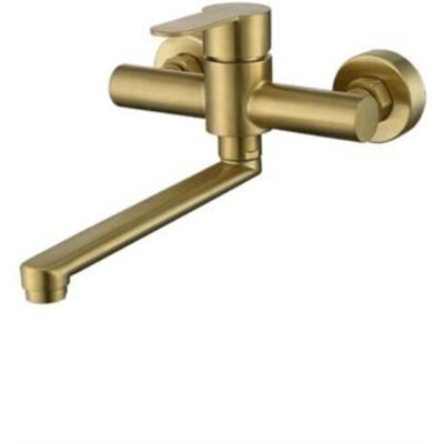 OEM Grifo De Cocina Mural, Acabado Dorado, Grifo Mezclador De Fregadero De Acero Inoxidable Cepillado, Grifo De Fregadero Mural Con Caño Giratorio, Grifo De Fregadero De Cocina Monomando OEM Grifo De Cocina Mural, Acabado Dorado, Grifo Mezclador De Fregadero De Acero Inoxidable Cepillado, Grifo De Fregadero Mural Con Caño Giratorio, Grifo De Fregadero De Cocina Monomando