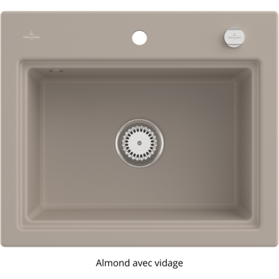 Fregadero empotrado Almond de Villeroy & Boch - 60 cm CeramicPlus Fregadero empotrado Almond de Villeroy & Boch - 60 cm CeramicPlus