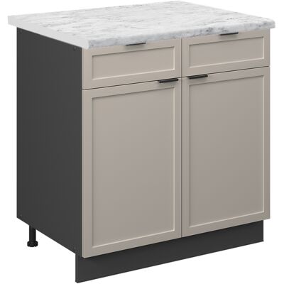 Mueble Bajo De Cocina Fame-line, Grisbeige, 80 Cm , Et Mármol, Vicco Mueble Bajo De Cocina Fame-line, Grisbeige, 80 Cm , Et Mármol, Vicco