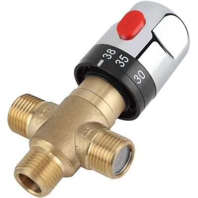 OEM Limitador De Temperatura Del Calentador De Agua, Mezclador De Temperatura De Agua Para Grifo De Latón, Termostato Para Tubería De Fregadero -crezuo OEM Limitador De Temperatura Del Calentador De Agua, Mezclador De Temperatura De Agua Para Grifo De Latón, Termostato Para Tubería De Fregadero -crezuo