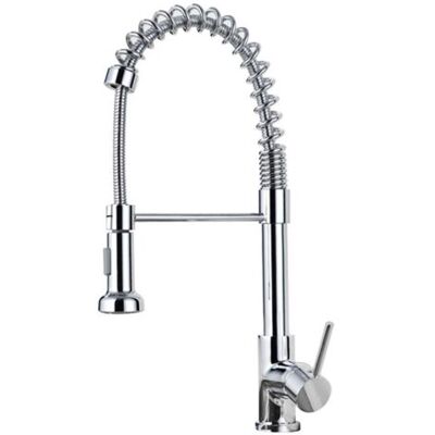 SANS MARQUE Grifo De Cocina, Grifo Mezclador De Cocina Con Rociador Extraíble, Grifo De Fregadero De Arco Alto Giratorio De 360°, Acero Inoxidable Cepillado. SANS MARQUE Grifo De Cocina, Grifo Mezclador De Cocina Con Rociador Extraíble, Grifo De Fregadero De Arco Alto Giratorio De 360°, Acero Inoxidable Cepillado.