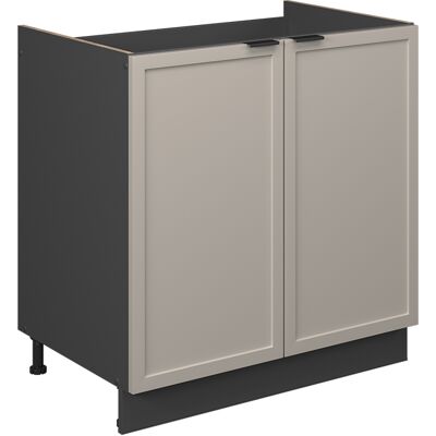 Armario Bajo Para Fregadero Fame-line, Grisbeige, 80 Cm Sin Encimera, Vicco Armario Bajo Para Fregadero Fame-line, Grisbeige, 80 Cm Sin Encimera, Vicco