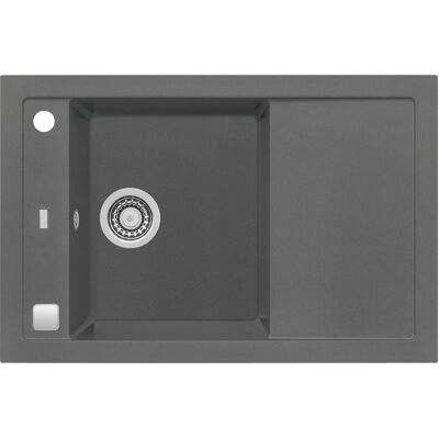 Solido 2d-spüle Formic 30, 760 X 500 Mm, Granital Plus Steel Solido 2d-spüle Formic 30, 760 X 500 Mm, Granital Plus Steel