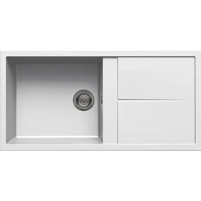 Elleci Lavello Unico 480 Lgu48039 1 Cubeta Con Escurridor Reversible Sobre Encimera 100x50 Cm Granitek Blanco Soft 39 Elleci Lavello Unico 480 Lgu48039 1 Cubeta Con Escurridor Reversible Sobre Encimera 100x50 Cm Granitek Blanco Soft 39