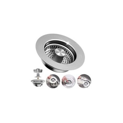 OEM Colador De Fregadero 3 En 1 Para Fregaderos Y Lavabos De Cocina, Acero Inoxidable 304, Diámetro Del Orificio De 75 A 86 Mm, Profundidad De 40 Mm, Colador De Fregadero Extraíble - Crezuo OEM Colador De Fregadero 3 En 1 Para Fregaderos Y Lavabos De Cocina, Acero Inoxidable 304, Diámetro Del Orificio De 75 A 86 Mm, Profundidad De 40 Mm, Colador De Fregadero Extraíble - Crezuo