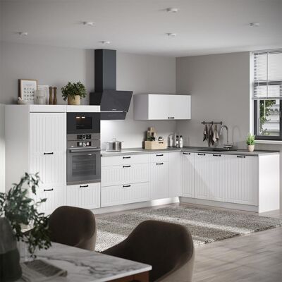 Cocina Esquinera Fame-line, Blanco Casa De Campo/blanco, 347 X 207 Cm, Et Mármol, Vicco Cocina Esquinera Fame-line, Blanco Casa De Campo/blanco, 347 X 207 Cm, Et Mármol, Vicco