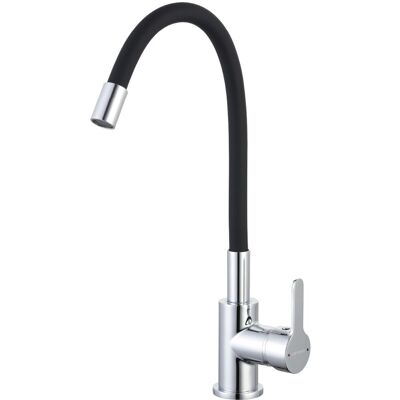 EDM Grifo Fregadero Flexible Silicona 22 Mm Negro Mate EDM Grifo Fregadero Flexible Silicona 22 Mm Negro Mate