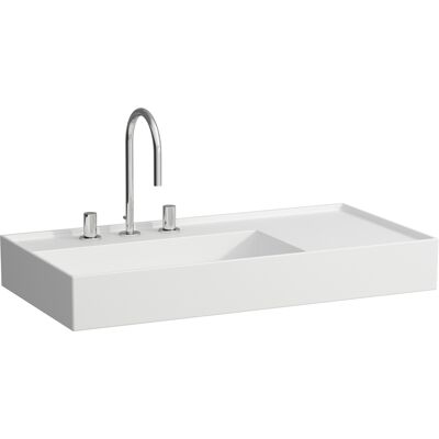 Lavabo Kartell - 900x460mm - 2 orificios - Blanco mate Lavabo Kartell - 900x460mm - 2 orificios - Blanco mate