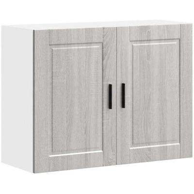 HELLOSHOP26 Mueble De Pared De Cocina Porto Almacenamiento Optimizado 80 X 31 X 60 Cm Madera De Ingeniería Sonoma Gris 020050378 HELLOSHOP26 Mueble De Pared De Cocina Porto Almacenamiento Optimizado 80 X 31 X 60 Cm Madera De Ingeniería Sonoma Gris 020050378