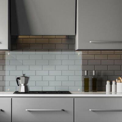 Panel Antisalpicaduras Cocina Pared, Protector Salpicaduras, Cristal Templado, 1 Ud., 120x60 Cm, Transparente - Relaxdays Panel Antisalpicaduras Cocina Pared, Protector Salpicaduras, Cristal Templado, 1 Ud., 120x60 Cm, Transparente - Relaxdays