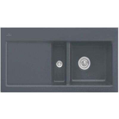 Fregadero Subway 60 de Villeroy & Boch - Izquierdo, Grafito CeramicPlus Fregadero Subway 60 de Villeroy & Boch - Izquierdo, Grafito CeramicPlus