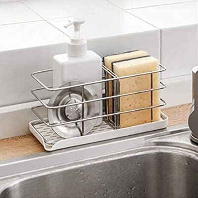 OEM Soporte Para Esponjas De Acero Inoxidable 304, Organizador Multifuncional Para Fregadero De Cocina, Bandeja De Drenaje, Jabonera, Estante Colgante Ajustable - Crezuo OEM Soporte Para Esponjas De Acero Inoxidable 304, Organizador Multifuncional Para Fregadero De Cocina, Bandeja De Drenaje, Jabonera, Estante Colgante Ajustable - Crezuo