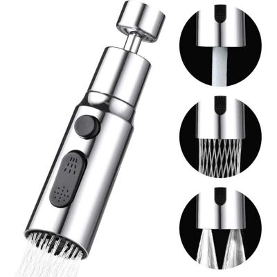 OEM Grifo Rociador Para Fregadero De Cocina De 360 Grados, 3 Modos, Boquilla Con Aireador, Grifo Mezclador Para Fregadero Con Cabezal Giratorio, Adaptador Universal Giratorio Para Grifo - Crezuo OEM Grifo Rociador Para Fregadero De Cocina De 360 Grados, 3 Modos, Boquilla Con Aireador, Grifo Mezclador Para Fregadero Con Cabezal Giratorio, Adaptador Universal Giratorio Para Grifo - Crezuo