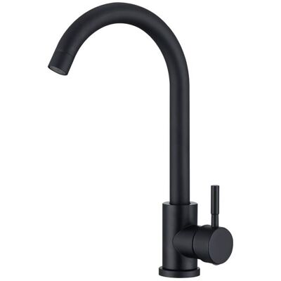 OEM Grifo Mezclador De Cocina Negro, Caño Giratorio De 360°, Grifo Mezclador De Fregadero De Acero Inoxidable Duradero - Grifo De Cocina OEM Grifo Mezclador De Cocina Negro, Caño Giratorio De 360°, Grifo Mezclador De Fregadero De Acero Inoxidable Duradero - Grifo De Cocina