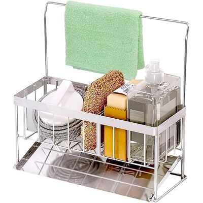 OEM Soporte Para Esponjas De Fregadero De Cocina – Organizador De Fregadero De Acero Inoxidable Con Escurridor, Soporte Para Esponjas Con Bandeja De Drenaje Extraíble, Almacenamiento Compacto Para Fregade OEM Soporte Para Esponjas De Fregadero De Cocina – Organizador De Fregadero De Acero Inoxidable Con Escurridor, Soporte Para Esponjas Con Bandeja De Drenaje Extraíble, Almacenamiento Compacto Para Fregade