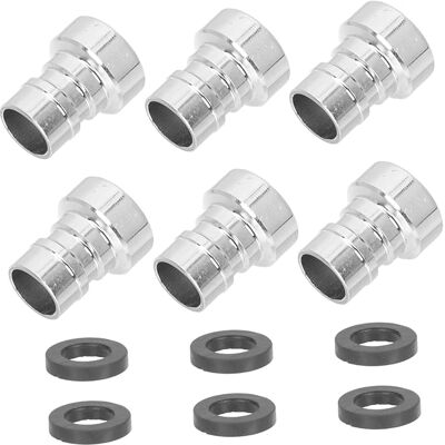 OEM 6 Adaptadores De Grifo De Acero Inoxidable Para Una Conexión Duradera A Fregaderos De Cocina, Inodoros Y Tuberías De Filtros De Agua. OEM 6 Adaptadores De Grifo De Acero Inoxidable Para Una Conexión Duradera A Fregaderos De Cocina, Inodoros Y Tuberías De Filtros De Agua.