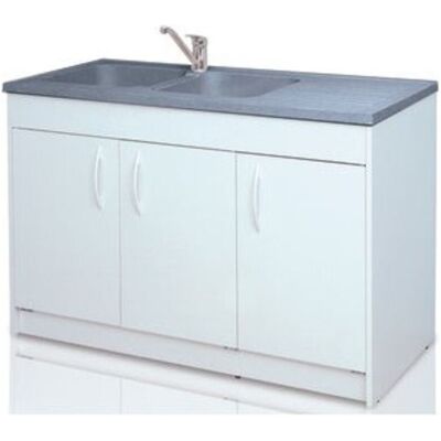 OEM Mueble Bajo Fregadero Blanco Gente Clic Clac 140x58 3 Puertas OEM Mueble Bajo Fregadero Blanco Gente Clic Clac 140x58 3 Puertas