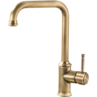OEM Grifo Mezclador Giratorio Para Fregadero De Cocina, Cobre Antiguo, Con Tubería De Suministro De Agua -crezuo OEM Grifo Mezclador Giratorio Para Fregadero De Cocina, Cobre Antiguo, Con Tubería De Suministro De Agua -crezuo
