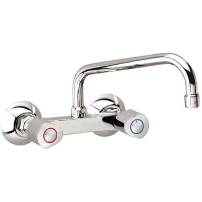 Ramon Soler Grifo de Cocina Cromado - Doble Manija, Caño Alto, Serie Eco Ramon Soler Grifo de Cocina Cromado - Doble Manija, Caño Alto, Serie Eco
