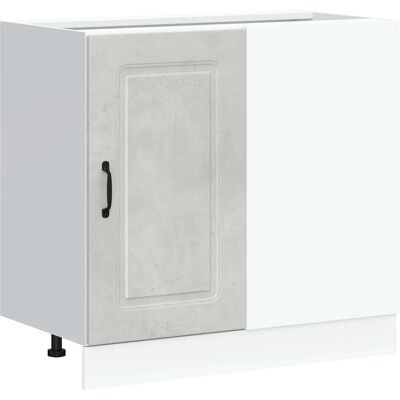 HELLOSHOP26 Mueble De Cocina Kalmar Con Espacio De Almacenamiento 86 X 46 X 81,5 Cm Madera De Ingeniería Gris Hormigón 020050516 HELLOSHOP26 Mueble De Cocina Kalmar Con Espacio De Almacenamiento 86 X 46 X 81,5 Cm Madera De Ingeniería Gris Hormigón 020050516