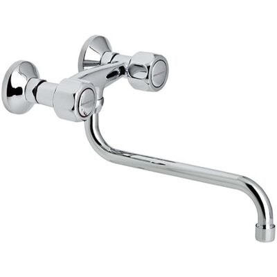 Genebre - 68197 11 45 66 Gamma Grupo Mural Fregadero 15cm Caño Tubo Bajo 24 Cm - Ref: 68197 11 45 66 Genebre - 68197 11 45 66 Gamma Grupo Mural Fregadero 15cm Caño Tubo Bajo 24 Cm - Ref: 68197 11 45 66