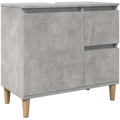HELLOSHOP26 Mueble Bajo Fregadero De Acabado Moderno Con Espacio De Almacenamiento 65 X 33 X 60 Cm Madera De Ingeniería Gris Hormigón 020051045 HELLOSHOP26 Mueble Bajo Fregadero De Acabado Moderno Con Espacio De Almacenamiento 65 X 33 X 60 Cm Madera De Ingeniería Gris Hormigón 020051045