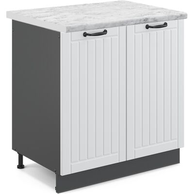 Gabinete de Cocina Blanco 80 cm Vicco Fame-Line Gabinete de Cocina Blanco 80 cm Vicco Fame-Line