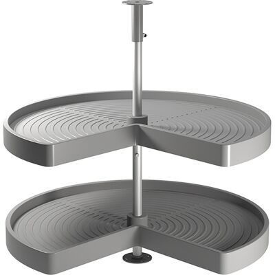 Emuca - Juego De Bandejas 8928921 Shelvo 3/4 Módulo 900mm Plástico Gris Emuca - Juego De Bandejas 8928921 Shelvo 3/4 Módulo 900mm Plástico Gris