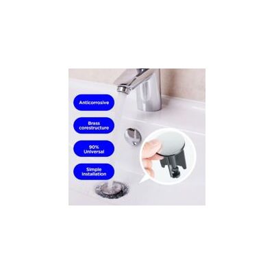 OEM Juego De 2 Tapones De Repuesto Ajustables De 40 Mm Para Fregadero, Tapones Universales De Plástico Y Latón, Sellan Bien Y Evitan La Oxidación, Ideales Para Fregaderos De Baño Y Cocina, Y Lavabos - Cre OEM Juego De 2 Tapones De Repuesto Ajustables De 40 Mm Para Fregadero, Tapones Universales De Plástico Y Latón, Sellan Bien Y Evitan La Oxidación, Ideales Para Fregaderos De Baño Y Cocina, Y Lavabos - Cre