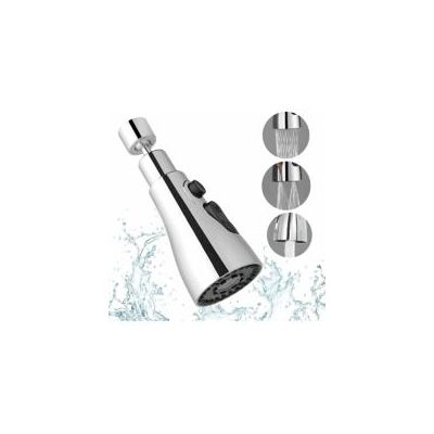 OEM Grifo De Cocina Con Rociador Extraíble De 360 Grados Y 3 Modos De Rociado, Cabezal De Grifo, Rociador Extraíble Para Grifo Mezclador De Fregadero, Extensión Para Grifo De Cocina (plateado) - Crezuo OEM Grifo De Cocina Con Rociador Extraíble De 360 Grados Y 3 Modos De Rociado, Cabezal De Grifo, Rociador Extraíble Para Grifo Mezclador De Fregadero, Extensión Para Grifo De Cocina (plateado) - Crezuo