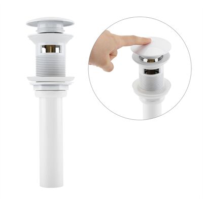 OEM Tapón De Desagüe Para Fregadero De Cocina, Blanco Con Revestimiento De Cobre. OEM Tapón De Desagüe Para Fregadero De Cocina, Blanco Con Revestimiento De Cobre.