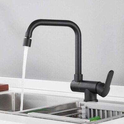 OEM Grifo De Cocina Plegable Negro, Grifo Mezclador Plegable Monomando De Latón Para Agua Fría Y Caliente, Fregadero De Cocina Giratorio De 360 Grados. OEM Grifo De Cocina Plegable Negro, Grifo Mezclador Plegable Monomando De Latón Para Agua Fría Y Caliente, Fregadero De Cocina Giratorio De 360 Grados.