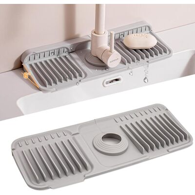 OEM Alfombrilla De Silicona Para Grifo, Protector Antisalpicaduras Para Fregaderos De Cocina, Bandeja De Drenaje Antigoteo, Alfombrilla De Secado Para Encimeras De Cocina Y Baño (gris, 37 Cm) OEM Alfombrilla De Silicona Para Grifo, Protector Antisalpicaduras Para Fregaderos De Cocina, Bandeja De Drenaje Antigoteo, Alfombrilla De Secado Para Encimeras De Cocina Y Baño (gris, 37 Cm)