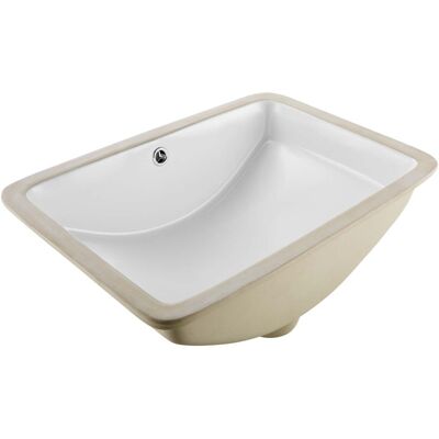 Vevor Lavabo Bajo Encimera De Cerámica Rectangular, Con Rebosadero, Fregadero De Cocina Moderno Para Espacios Pequeños, Resistente A Las Manchas Y El Amarilleo, Color Blanco, 530 X 375 X 210 Mm Vevor Lavabo Bajo Encimera De Cerámica Rectangular, Con Rebosadero, Fregadero De Cocina Moderno Para Espacios Pequeños, Resistente A Las Manchas Y El Amarilleo, Color Blanco, 530 X 375 X 210 Mm