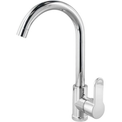 SANS MARQUE Grifo Mezclador De Acero Inoxidable Para Fregadero De Cocina Con Arco Amplio, Doble Uso De Agua Fría Y Caliente. SANS MARQUE Grifo Mezclador De Acero Inoxidable Para Fregadero De Cocina Con Arco Amplio, Doble Uso De Agua Fría Y Caliente.