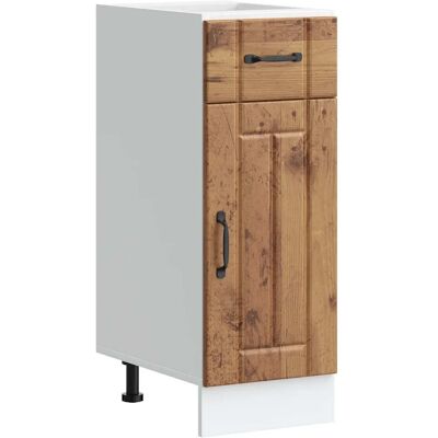 HELLOSHOP26 Mueble De Cocina Lucca Práctico Espacio De Almacenamiento Patas Ajustables 30 X 46 X 81,5 Cm Madera De Ingeniería Acabado Envejecido 020050060 HELLOSHOP26 Mueble De Cocina Lucca Práctico Espacio De Almacenamiento Patas Ajustables 30 X 46 X 81,5 Cm Madera De Ingeniería Acabado Envejecido 020050060