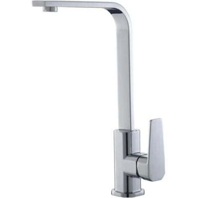 OEM Grifo De Cocina Cuadrado, Grifo De Agua Fría Y Caliente Para Fregadero, Tubo Plano Con Fondo De Cobre, Acabado En Plata Cepillada. OEM Grifo De Cocina Cuadrado, Grifo De Agua Fría Y Caliente Para Fregadero, Tubo Plano Con Fondo De Cobre, Acabado En Plata Cepillada.