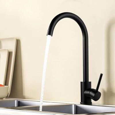 OEM Grifo De Cocina Negro, Grifo Mezclador De Cocina Giratorio 360°, Grifo De Fregadero Con Caño Alto, Grifo De Cocina Moderno, Grifo Mezclador Monomando De Agua Fría Y Caliente, G3/8 OEM Grifo De Cocina Negro, Grifo Mezclador De Cocina Giratorio 360°, Grifo De Fregadero Con Caño Alto, Grifo De Cocina Moderno, Grifo Mezclador Monomando De Agua Fría Y Caliente, G3/8