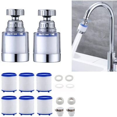 OEM Filtro De Agua Para Grifo, Filtro Antical Para Grifo, Con Elemento Filtrante De Algodón Pp De 6 Piezas Y Adaptador Universal Para Fregadero, Cocina, Baño OEM Filtro De Agua Para Grifo, Filtro Antical Para Grifo, Con Elemento Filtrante De Algodón Pp De 6 Piezas Y Adaptador Universal Para Fregadero, Cocina, Baño