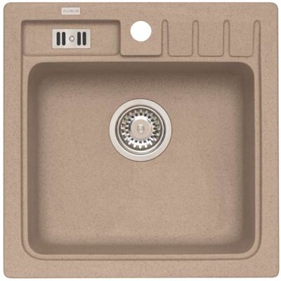 Alveus Niagara - Fregadero De Granito 47x47 Cm, Beige 1089483 Alveus Niagara - Fregadero De Granito 47x47 Cm, Beige 1089483