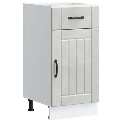 HELLOSHOP26 Mueble De Cocina Moderno Con Práctica Puerta De Almacenamiento 40 X 46 X 81,5 Cm Madera De Ingeniería Gris Hormigón 020050066 HELLOSHOP26 Mueble De Cocina Moderno Con Práctica Puerta De Almacenamiento 40 X 46 X 81,5 Cm Madera De Ingeniería Gris Hormigón 020050066