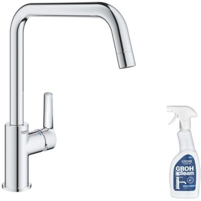 Grohe - Mezclador de cocina Start Caño alto cromado - manija con GrohClean Grohe - Mezclador de cocina Start Caño alto cromado - manija con GrohClean