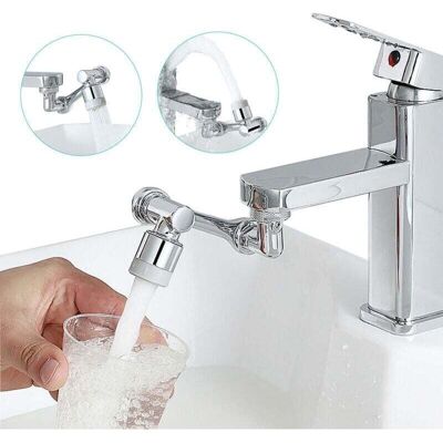 OEM Extensión De Grifo Giratoria De 1080°, Aireador De Agua Universal Para Fregadero, 2 Modos, Diseñado Para Cocina Y Baño, Ángulo De Rotación De 360°, Lavado Robótico Multifuncional -- Crezuo OEM Extensión De Grifo Giratoria De 1080°, Aireador De Agua Universal Para Fregadero, 2 Modos, Diseñado Para Cocina Y Baño, Ángulo De Rotación De 360°, Lavado Robótico Multifuncional -- Crezuo
