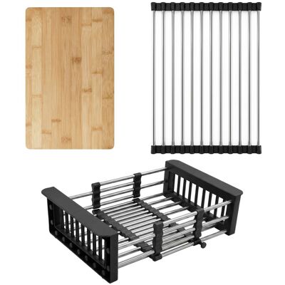 Juego De Accesorios Para Fregadero De Cocina 3 Piezas Rea Black Juego De Accesorios Para Fregadero De Cocina 3 Piezas Rea Black