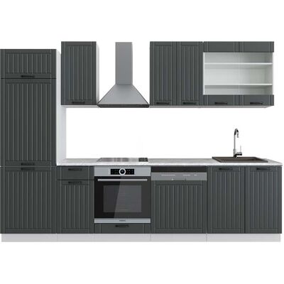Vicco Fame-Line Antracita casa de campo 300cm - Armario de cocina Vicco Fame-Line Antracita casa de campo 300cm - Armario de cocina