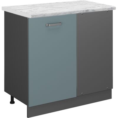 Vicco - Armario de esquina R-Line - Gris azulado - 86 cm - Muebles de cocina Vicco - Armario de esquina R-Line - Gris azulado - 86 cm - Muebles de cocina