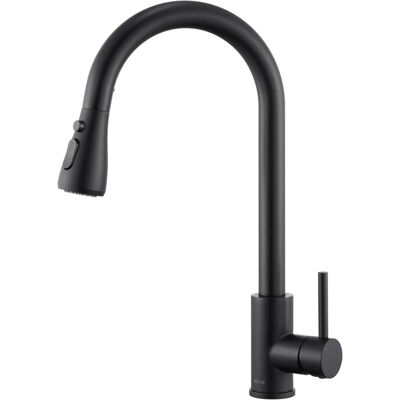OEM Grifo Mezclador De Cocina Negro, 3 Modos De Ajuste, Grifo Extraíble Para Fregadero, Caño Giratorio 360°, Acero Inoxidable 304 -crezuo OEM Grifo Mezclador De Cocina Negro, 3 Modos De Ajuste, Grifo Extraíble Para Fregadero, Caño Giratorio 360°, Acero Inoxidable 304 -crezuo