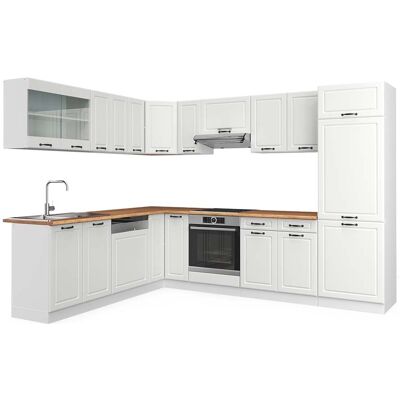 Vicco - Cocina Esquinera R-line, Casa De Campo Blanca/blanca, 227 X 287 Cm , Et Roble Vicco - Cocina Esquinera R-line, Casa De Campo Blanca/blanca, 227 X 287 Cm , Et Roble