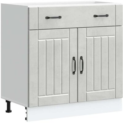 HELLOSHOP26 Mueble De Cocina Lucca 80 X 46 X 81,5 Cm Amplio Espacio De Almacenamiento Patas Ajustables Estilo Moderno Madera De Ingeniería Gris Hormigón 020050096 HELLOSHOP26 Mueble De Cocina Lucca 80 X 46 X 81,5 Cm Amplio Espacio De Almacenamiento Patas Ajustables Estilo Moderno Madera De Ingeniería Gris Hormigón 020050096
