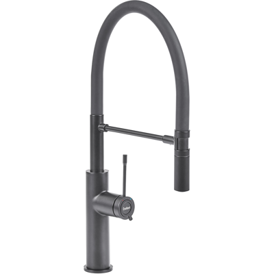 BELIANI Grifo De Cocina Giratorio Y Extraíble Aireador Con Resorte 2 Modos De Rociado Grifo Mezclador De Acero Inoxidable Negro Arkhata BELIANI Grifo De Cocina Giratorio Y Extraíble Aireador Con Resorte 2 Modos De Rociado Grifo Mezclador De Acero Inoxidable Negro Arkhata